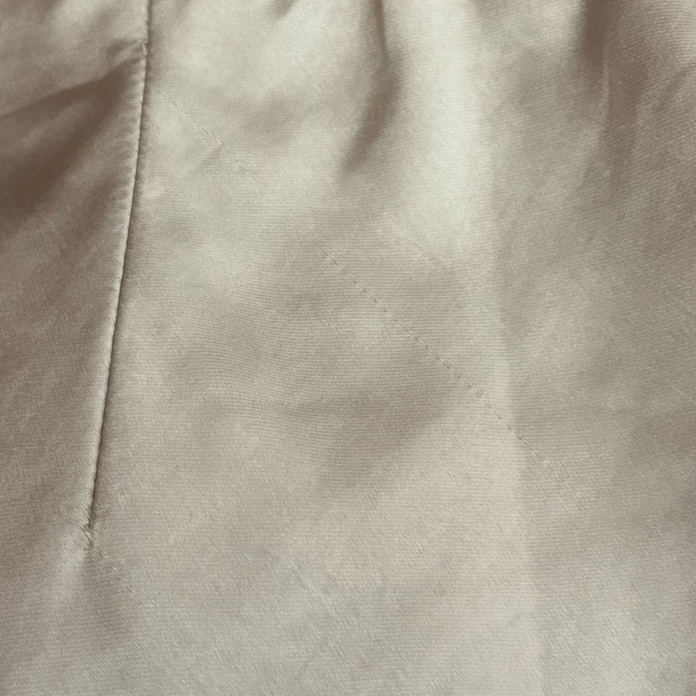 Ee:some Los Angeles Satin Midi Skirt Neutral Beige Side Slit Bias Cut Size M - Picture 10 of 11